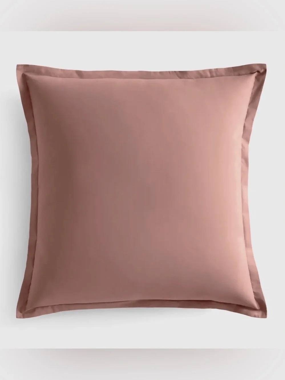 NWOT Quince Set of 2 Organic Crisp Percale Euro Shams, 26X 26 (Fig)